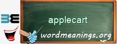 WordMeaning blackboard for applecart
